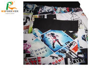Sublimated Printed Boys Board Shorts With Black Elastic Waistband Pantone Color