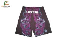 Multi Pattern Purple Custom Made Boxer Shorts , Outdoor Sports Wear For Kids