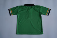 100 Polyester Polo Neck T Shirts For Mens , Promotional Green And Black Polo Shirts