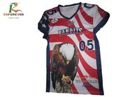 Outdoor Sports Polyester Soccer Jerseys , Custom Team Jerseys With Name / Number