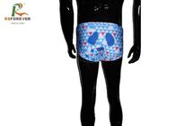 Light Blue Custom Mens Bikini Swimwear For Swimming Dye Sublimation Printing