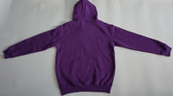 Purple Cotton Men'S Fleece Pullover Hoodie Breathable Complex Design Logo Printing