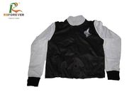 Button Down Printed Hooded Sweatshirt Jacket Team Uniforms Anti - Shrink