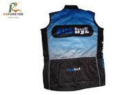 Blue Print Mens Sleeveless Cycling Jerseys Custom Tank Top Style For Bike Riding
