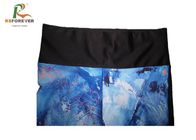 Colorful Printed Womens Sports Leggings Customized Material For Running
