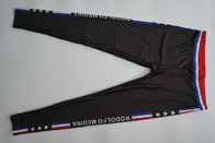 Elastic Black Thick Ladies Sports Leggings Lycra Fabric Dye Sublimated Printing