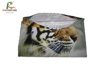 Comfortable Tiger Animal Print Cushion Covers Full Dye Sublimation Lycra Material