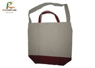 Reusable Shoulder Cotton Canvas Bags Tote Style With Double Handle Customized Size