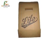 Brown Kraft Paper Custom Printed Bags Take Away Fast Food Grosery Shopping