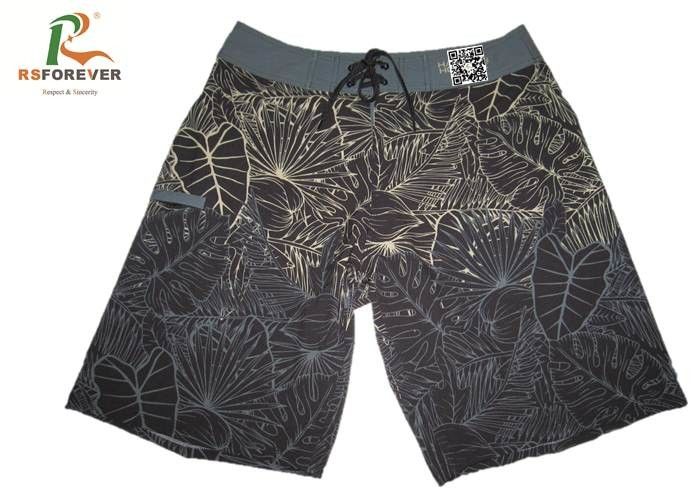 Swim Waterproof Board Shorts With 4 Way Stretch Fabric Sublimation Printing