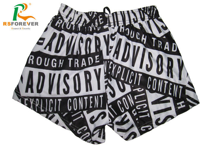 Mesh Lined Polyester Womens Board Shorts Custom Silk Screen Printing