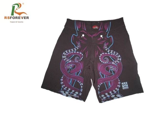 Multi Pattern Purple Custom Made Boxer Shorts , Outdoor Sports Wear For Kids