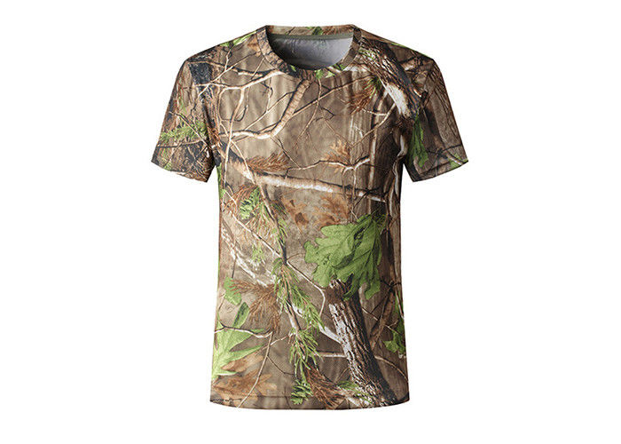 All Over Sublimation Printing T Shirts ,Camouflage Design Quick Dry Mens T Shirts