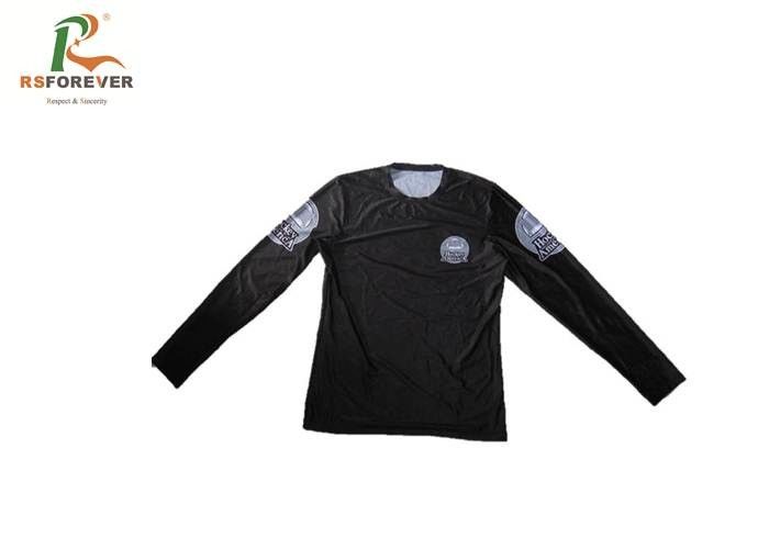 Custom Design Mens Long Sleeve Tee Shirts Round Neck Embroidery Style