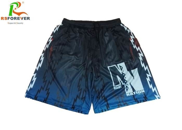 Sublimated Mesh Custom Team Sportswear For Mens Polyester Basketball Shorts