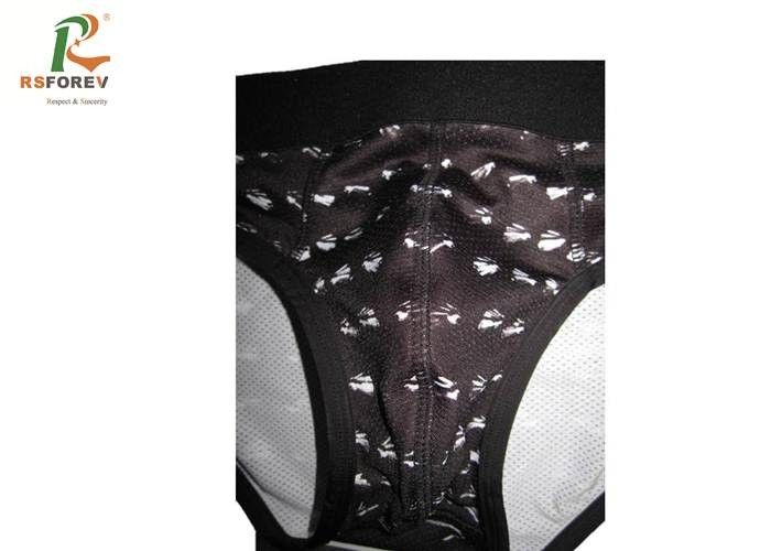 Spandex Mens Bikini Swimwear Polyester Material CMYK Color Stretch Fabric