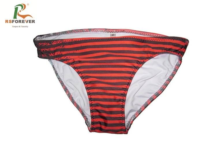 Striped Bikini Bottoms Custom Printed Clothing With 3D Digital Printing