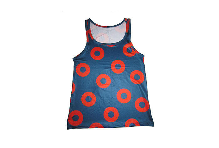 Custom Breathable Donut Tank Top , 100 Polyester Quick Dry Womens Tops