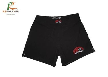 China Plain Boxer Black Board Shorts Shorts , Fabric Quick Dry Boardshorts Fitness Wear factory