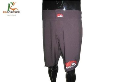 China Brown Plain Polyester Board Shorts , Custom Made Long Board Shorts For Men factory