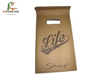 China Brown Kraft Paper Custom Printed Bags Take Away Fast Food Grosery Shopping factory