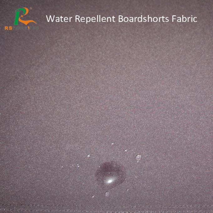 Water repellent boardshorts fabric