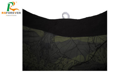 Grey / Green Water Repellent Boardshorts , Leaf Pattern Board Shorts With Side Pockets