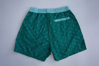 Recycled Green Mens Swimwear Shorts , Mens Elastic Boardshorts Eco - Friendly