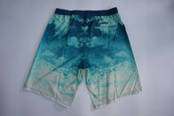 LightWeight Elastic Waist Board Shorts , Printed Swimming Trunks For Mens