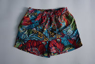 Flower Athletic Swim Trunks  With Mesh Water Repellent Elastic Waistband
