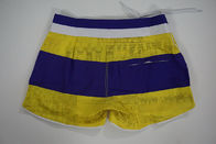 Short Style Beach Shorts For Ladies , Polyester Swim Trunks With High Mobility