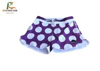 Digital Printing Purple Womens Board Shorts With White Big Spot Pantone Color
