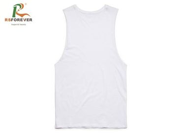 Plain 100 Percent Cotton Men'S Tank Top Shirts , Fashinal Slim Fit Singlet Customized