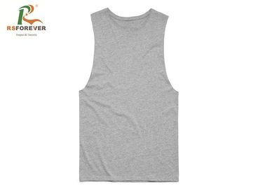 Plain 100 Percent Cotton Men'S Tank Top Shirts , Fashinal Slim Fit Singlet Customized