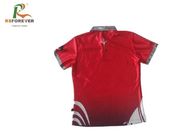 Dye Sublimated Printed Polo Shirts For Mens Polyester Team Uniform Tops