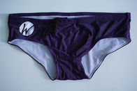 Well Suited Purple Mens Bikini Swimwear Full Lining Stretch Lycra Fabrics