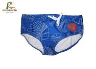 Custom Made Sexy Mens Bikini Swimwear Blue Swimming Briefs Water Repellent