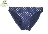Colorful Custom Printed Clothing Small Spot Blue Bikini Bottom For Womens