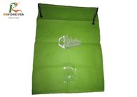 Custom Printed Green Drawstring Bag Strong Rope Recycled For Promotion