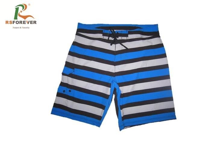 Beach Surfing Printed Board Shorts Mens Stripe Design Cool Dye Sublimation