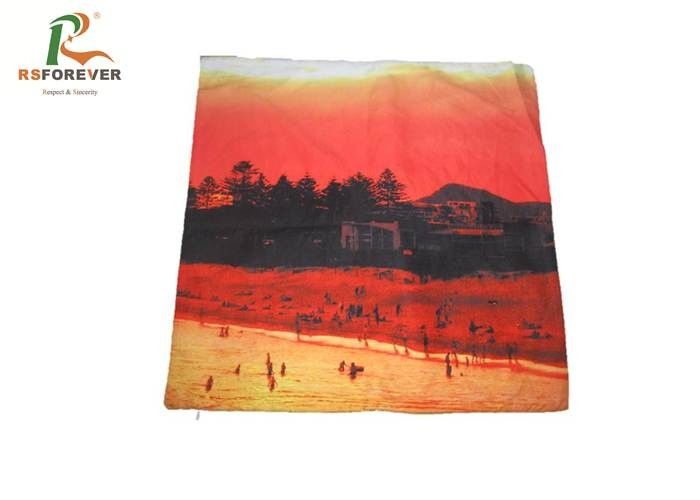 Breathable Dye Sublimation Pillow Cases , 100 Polyester Pillow Cases Fabric