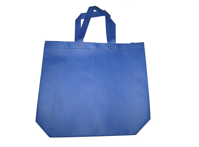 Blue Color Non Woven Shopping Bag Tote Style With Two Handles Heat Sealed