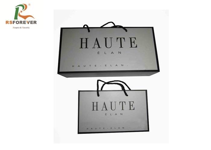 Luxury Paper Shopping Custom Printed Bags For Clothing Packaging Rope Handle